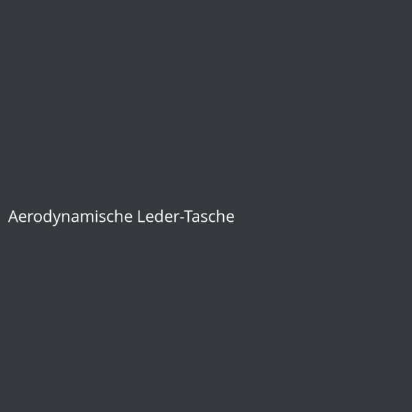 Aerodynamische Leder-Tasche