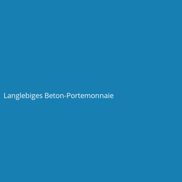 Langlebiges Beton-Portemonnaie