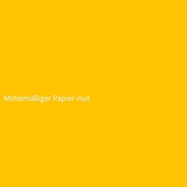 Mittelmäßiger Papier-Hut