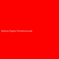 Kleines Papier-Portemonnaie