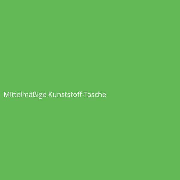 Mittelmäßige Kunststoff-Tasche